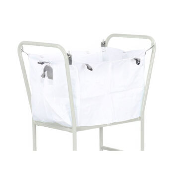 2faco013 laundry hamper trolley white bag only