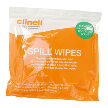 clinspill clinell spill wipes single pack