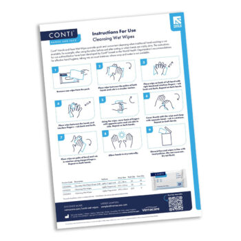 contiw conti wet wipe pack 50 instructions