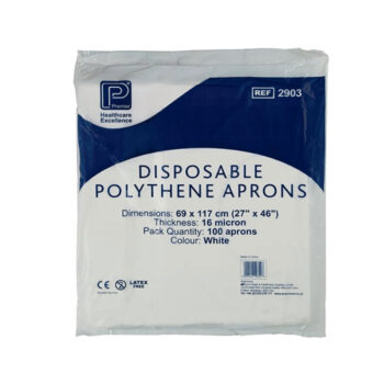 disapr1 polythene aprons flat pack 3 pack sizes