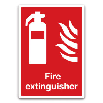 firexv fire extinguisher sign