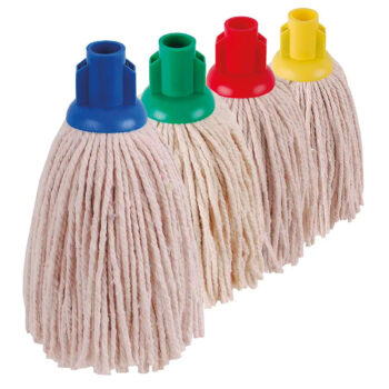 hkg059 coloured mop heads colour coded for combating cross contamination four colours