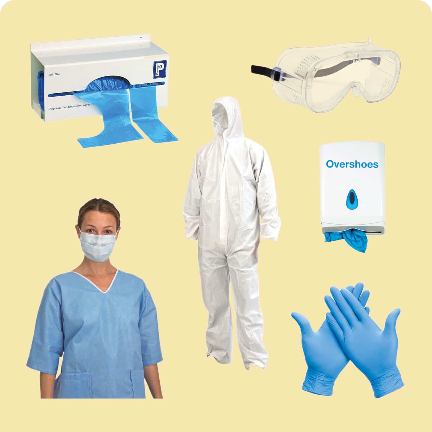 hygiene and infection control ppe montage v02