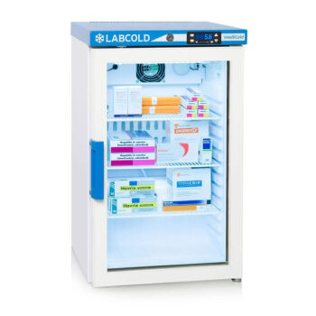 wall mounted pharmacy fridge / benchtop intellicold® pharmacy refrigerator 66 litres glass door