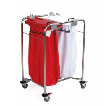 lc20002 mip laundry trolleys 2 bag trolley
