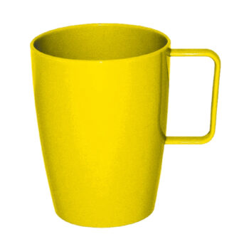 mugy polycarbonate handled beakers yellow