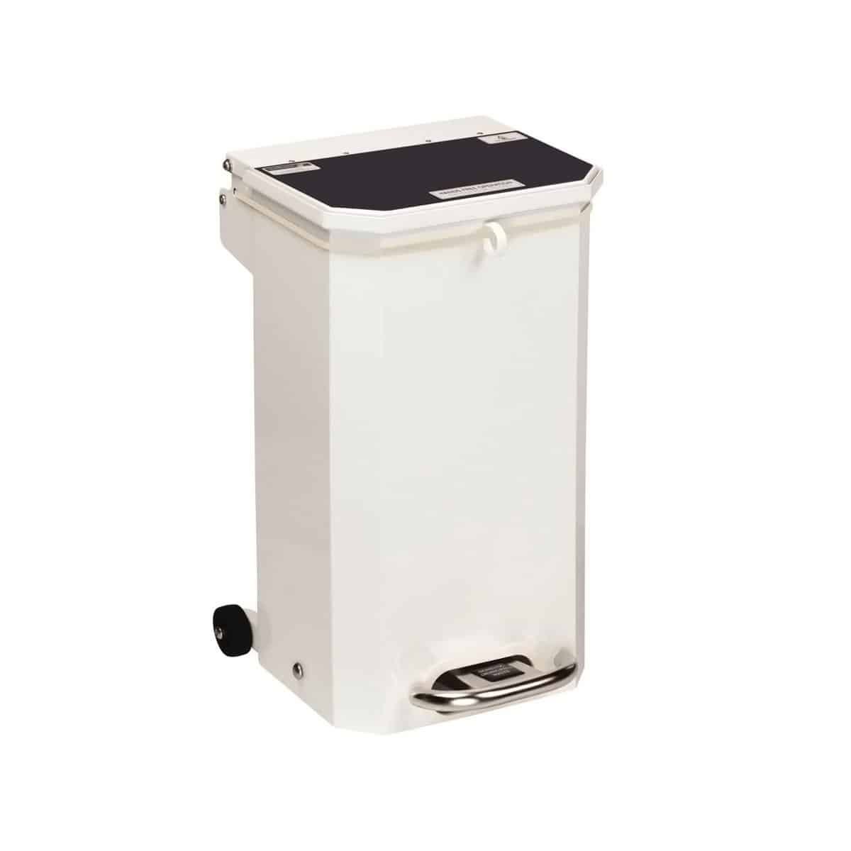 sfbinb20 sunflower hands free bins flame retardant black lid 20 litre