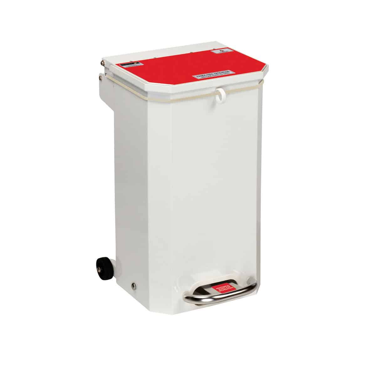 sfbinr20 sunflower hands free bins flame retardant red lid 20 litre