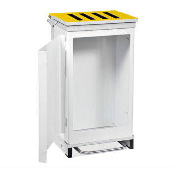 sfbr150ytl sunflower hands free bins flame retardant orange lid