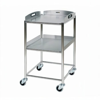 sfstss2 sunflower surgical trolleys 2 trays 2 tray stainless steel