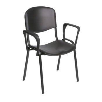 sfvcha visitor chairs with arms black