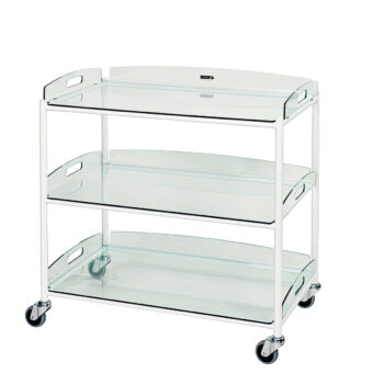 sunflower dressing trolleys stainless steel trays v06