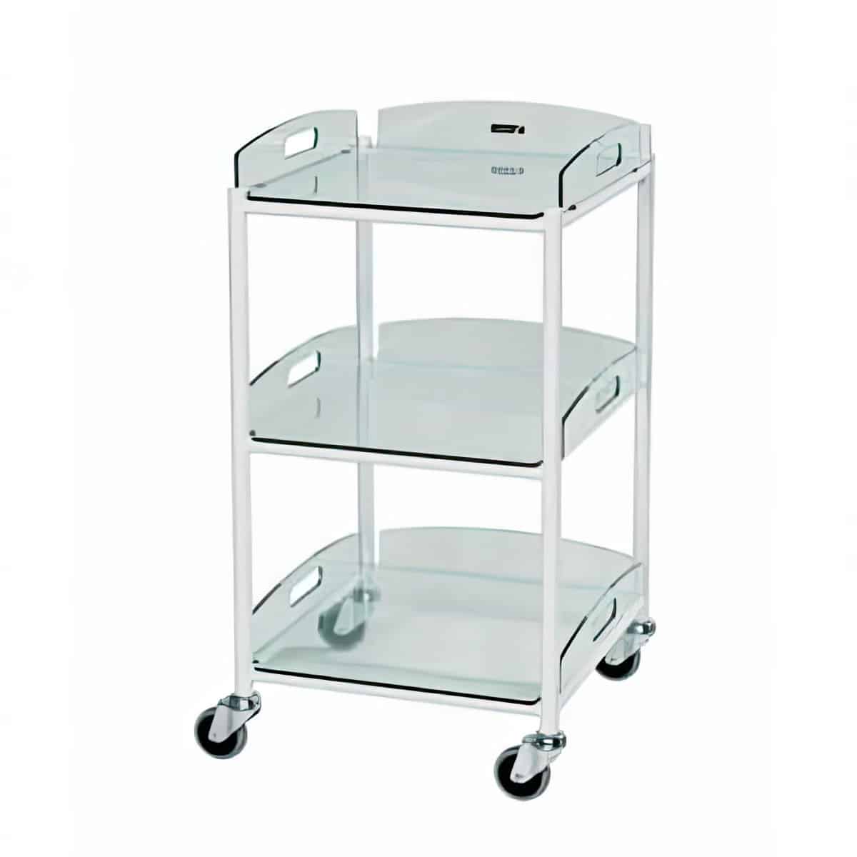 sunflower dressing trolleys stainless steel trays v09