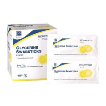swblg lemon flavoured glycerin oral swabs