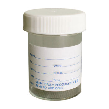 usp60 urine sample pots 60ml with labels