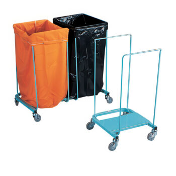 wt92 soiled linen trolley 2 bag capacity